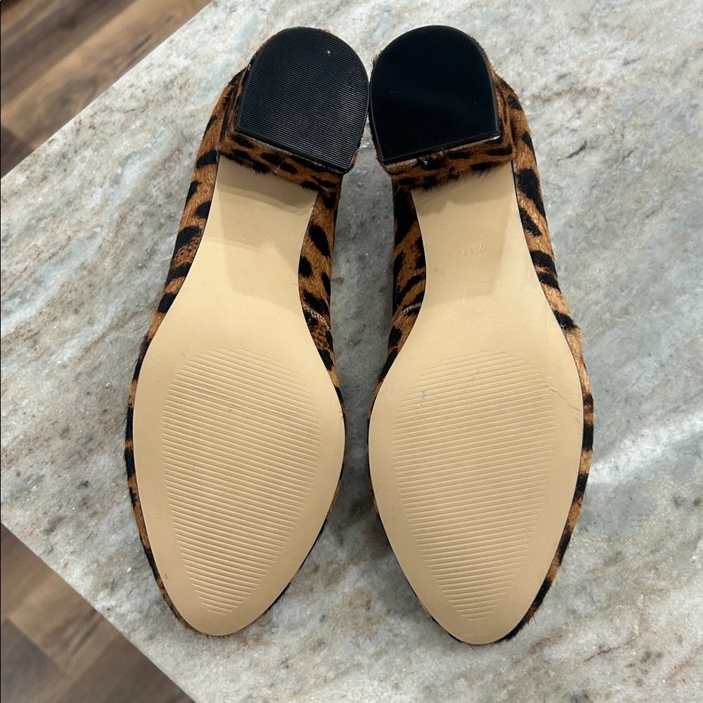 Talbots animal print heels size 7.5M Brown & Black - Picture 10 of 13